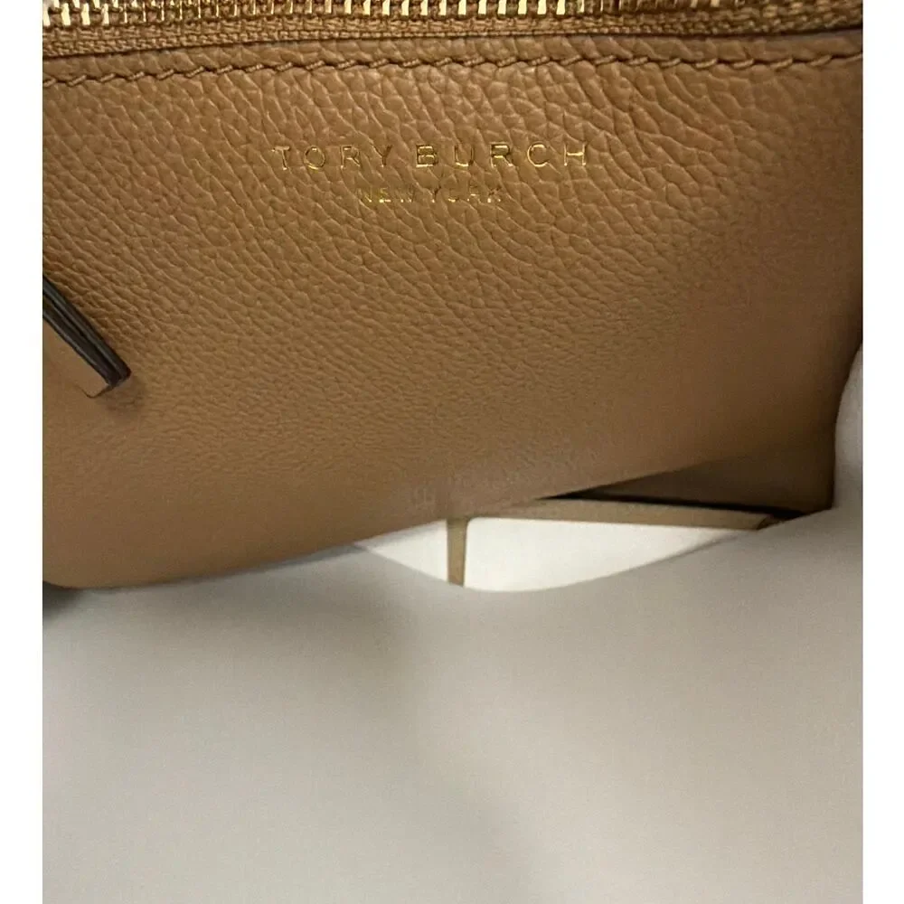 Tory Burch Romy Leather Tote Tiramisu Brown New with tags